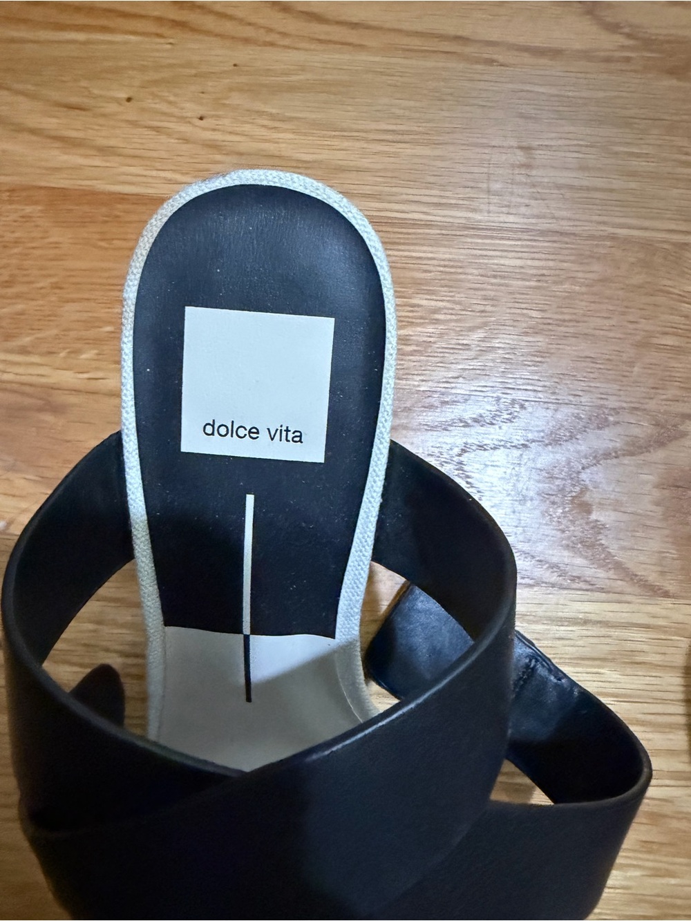 Dolce Vita Black Crisscross Slide